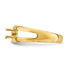14k Polished 2-Stone Mothers Ring Mounting - 13