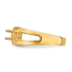 14k Polished 4-Stone Mothers Ring Mounting - 6