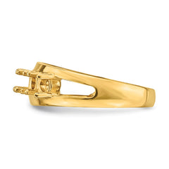 14k Polished 5-Stone Mothers Ring Mounting - 7