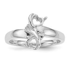 10k White Gold Family Jewelry Ring Mounting - 4