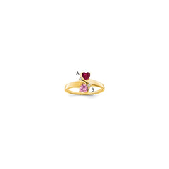 14k Synthetic Family Jewelry Ring - 5