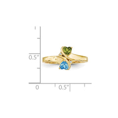 14k Synthetic Family Jewelry Ring - 5