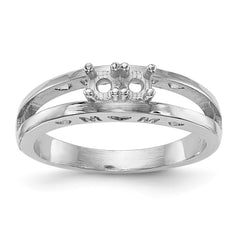 14k White Gold Family Jewelry Ring Mounting - 40