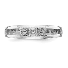 14k White Gold Family Jewelry Ring Mounting - 3