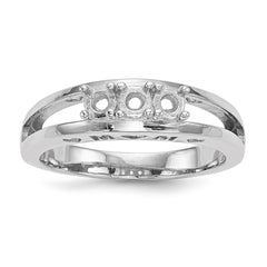 14k White Gold Family Jewelry Ring Mounting - 3