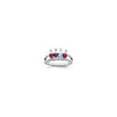 14k White Gold 3mm Genuine Family Jewelry Ring - 4