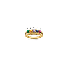 14k 3mm Genuine Family Jewelry Ring - 4