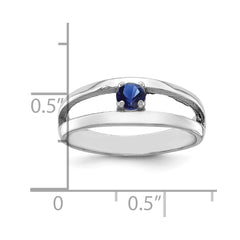 Sterling Silver Rhodium-plated Synthetic Family Jewelry Ring - 69