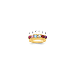 14k Synthetic Family Jewelry Ring - 84
