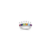 14k White Gold Family Jewelry Ring - 21