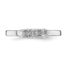 14k White Gold Family Jewelry Ring Mounting - 31