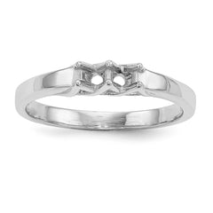 14k White Gold Family Jewelry Ring Mounting - 31