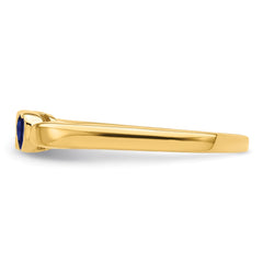 14k Genuine 2 Stone Mother's Ring - 11