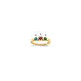 14k Synthetic Family Jewelry Ring - 114