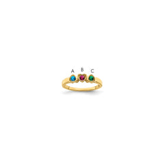 14k Synthetic Family Jewelry Ring - 114