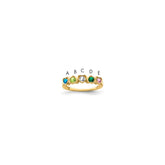 14k Genuine 5 Stone Mother's Ring - 9