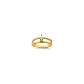 14k Synthetic Family Jewelry Ring - 4