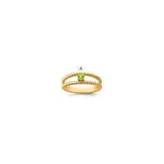 14k Synthetic Family Jewelry Ring - 4