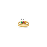 10k Synthetic Family Jewelry Ring - 35