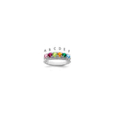 Sterling Silver Rhodium-plated Family Jewelry Ring - 141