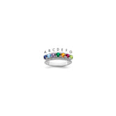 Sterling Silver Rhodium-plated Family Jewelry Ring - 96