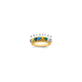 10k Synthetic Family Jewelry Ring - 8