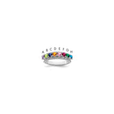 14k White Gold Family Jewelry Ring