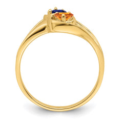 14k Synthetic Family Jewelry Ring - 39