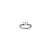 14K White Gold Family Jewelry Diamond Semi-Set Ring - 20