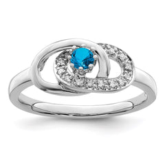 14K White Gold Family Jewelry Diamond Semi-Set Ring - 46