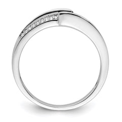 14K White Gold Family Jewelry Diamond Semi-Set Ring - 8