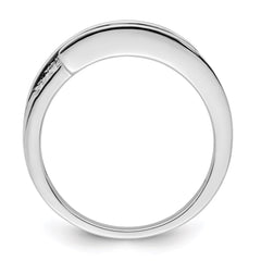 14K White Gold Family Jewelry Genuine Stone & Diamond Set Ring - 51