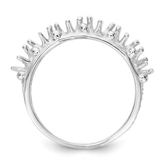 14k White Gold 6 Stone Family Ring Mounting - 2