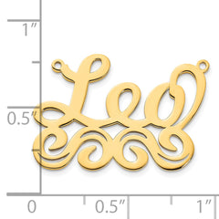 Sterling Silver/Gold-plated Medium Polished Name Plate