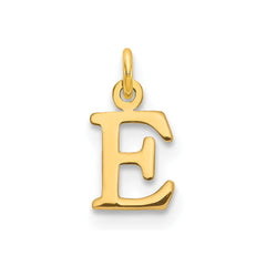 14ky Cutout Letter E Initial Pendant - 2