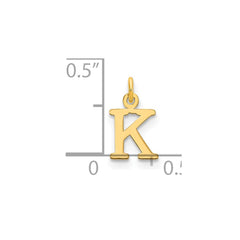 14ky Cutout Letter K Initial Pendant - 2