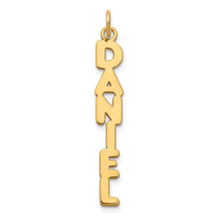 14k Yellow Gold Kimberly Font Name Plate Charm