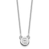 10k White Gold 1 Letter Bubble Necklace
