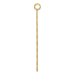 14k Yellow Gold 9 Letter Bubble Pendant