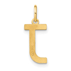 14ky Letter J Initial Pendant - 2