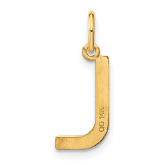 14ky Letter L Initial Pendant - 2