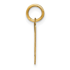 14ky Letter V Initial Pendant