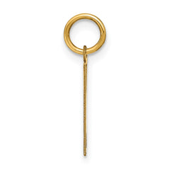 14ky Letter W Initial Pendant - 2