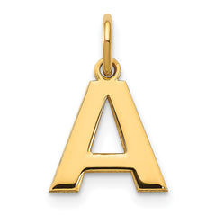 14ky Letter A Initial Pendant - 2
