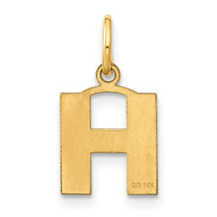 14ky Letter H Initial Pendant