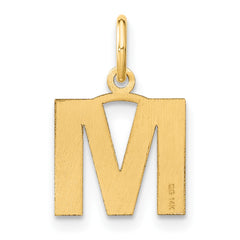14ky Letter M Initial Pendant - 2