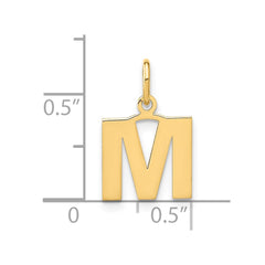 14ky Letter M Initial Pendant - 2