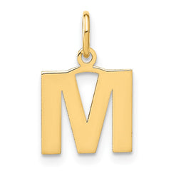 14ky Letter M Initial Pendant - 2