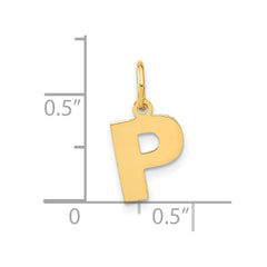 14ky Letter P Initial Pendant - 2