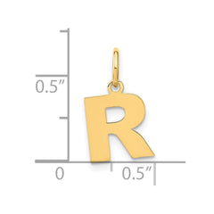 14ky Letter R Initial Pendant - 2